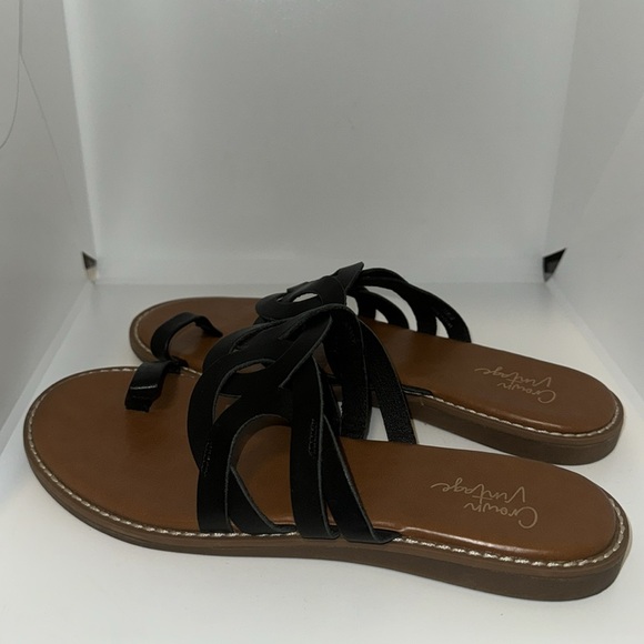 Crown Vintage Aravedi Ring Toe Leather Sandal Women’s size 7.5 - Picture 5 of 8